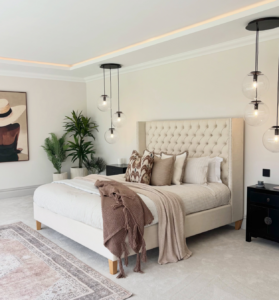 The inside of the property that was stages for sale